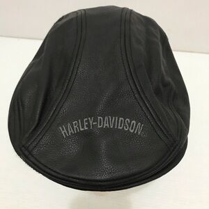 Harley-Davidson Black Leather Cap Size XL